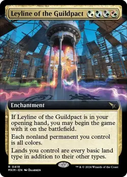 Leyline of the Guildpact (Extended Art) (Foil) 418 MTG NM - mkm - Image 1