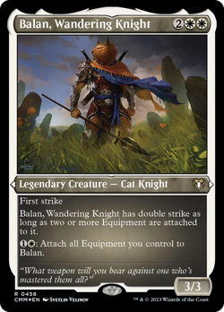 Balan, Wandering Knight (Foil Etched) [Commander Masters] Magic MTG - Image 1