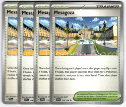 Mesagoza 178/198 Uncommon Playset 4X Scarlet & Violet Pokemon TCG Mint NM - Image 1