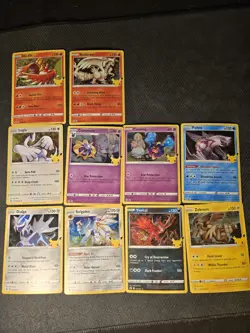 Pokemon Celebrations 25th Anniversary 10 Card Lot Holo Rare TCG LP TO NM - Image 1