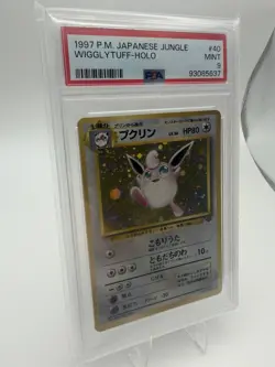 Pokemon Wigglytuff Jungle Holo Rare Japanese PSA 9 Card #040 1997 - Image 2