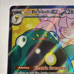 Ionos Bellibolt EX 172/159 Pokemon SV09 Journey Together Ultra Rare Full Art - Image 2