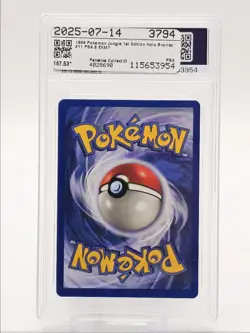SNORLAX 1999 POKEMON JUNGLE 1ST EDITION RARE HOLO 11/64 PSA 6 Q0004 - Image 2