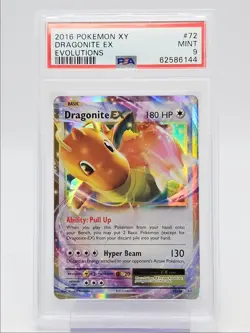 DRAGONITE EX 2016 POKEMON XY EVOLUTIONS RARE HOLO MINT 72/108 PSA 9 Q0004 - Image 1