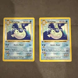Pokemon TCG Dewgong 025/102 Base Set (Shadowless) 1st Edition - Image 1