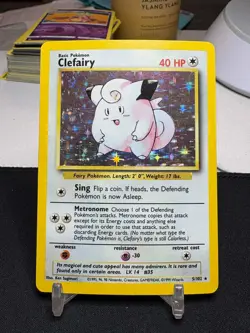 1999 Pokemon Base Set Clefairy 5/102 Holo - Image 1