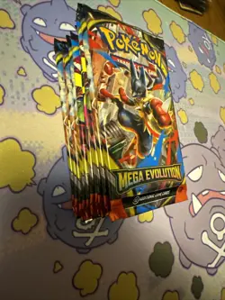 NEW Pokemon TCG Mega Evolution Booster Packs Lot Of 10 Factory Sealed - Image 2