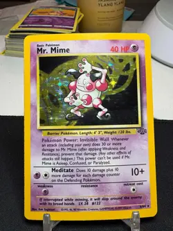 1999 Pokemon Jungle Mr. Mime 6/64 Holo - Image 1