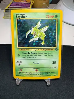 1999 Pokemon Jungle Scyther 10/64 Holo - Image 1