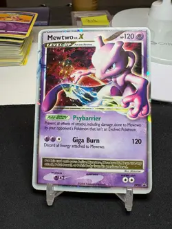 2008 Pokemon Diamond and Pearl Black Star Promo #DP28 Mewtwo LV.X Holo MP - Image 1