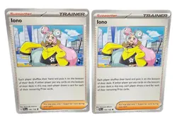 2x Pokemon TCG Iono Scarlet & Violet - Paldea Evolved 185/193 Uncommon - Image 1