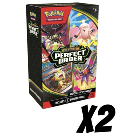 2X-Pokemon TCG: Mega Evolution-Perfect Order Booster Bundle (6 Packs) - Presale - Image 1