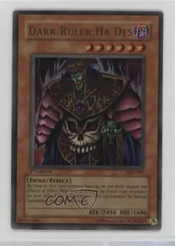 Dark Ruler Ha Des 1st Ed. YuGiOh Legacy of ness #LOD-001 2003 - Image 1