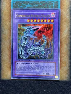Yugioh Chimertatech Fortress Dragon JUMP-EN031 Ultra Rare Limited Edition LP - Image 1