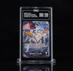 2024 One Piece EN Promo Monkey D. Luffy PSA Magazine Exclusive OP05-060 TAG 10 - Image 1