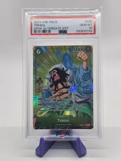2023 Trebol Alt Art OP04-030 Kingdoms Of Intrigue One Piece English PSA 10 - Image 1