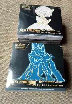Pokemon Center ETB Elite Trainer Box Mega Evolution Gardevoir Lucario Sealed - Image 1