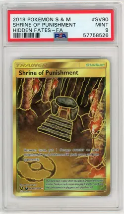 2019 Pokemon SM Hidden Fates Shrine of Punishment #SV90/SV94 PSA 9 - Image 1