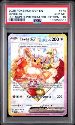 2025 POKEMON PRISMATIC EVOLUTIONS SUPER-PREMIUM COLLECTION EEVEE EX PSA 10 - Image 1