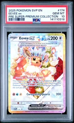2025 POKEMON PRISMATIC EVOLUTIONS SUPER-PREMIUM COLLECTION EEVEE EX PSA 10 - Image 1