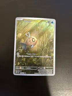 Feebas 198/191 Illustration Rare 2024 Surging Sparks Pokemon Card NM - Image 1