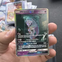 Mewtwo GX (Secret Shining) 78/73 Shining Legends Holo LP/MP Pokemon TCG Card - Image 1