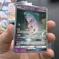 Mewtwo GX (Secret Shining) 78/73 Shining Legends Holo LP/MP Pokemon TCG Card - Image 3
