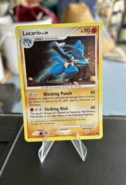 Pokemon TCG 2008 Pop Series 8 Lucario Holo Rare Card 2/17 LP Condition - Image 1