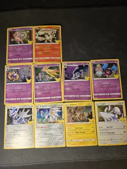 Pokemon Celebrations 25th Anniversary 10 Card Lot Holo Rare TCG LP TO NM - Image 1