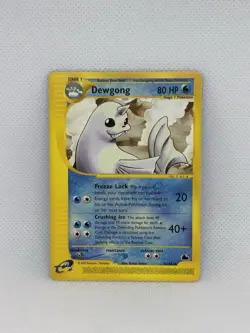 DEWGONG 7/144 Skyridge NON-HOLO rare E-Series / E-Reader Pokemon TCG card MINT - Image 1