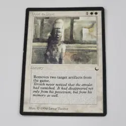 MTG Dust to Dust LP The Dark Magic The Gathering Card Vintage White 1994 - Image 1