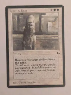 MTG Dust to Dust – The Dark | Vintage Magic the Gathering Card | Moderate Play - Image 1