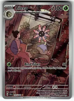 Lileep 145/142 SV07: Stellar Crown NM Pokemon Card TCG - Image 1