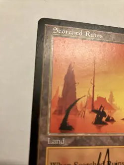 Scorched Ruins SIGNED By John Avon Magic The Gathering MTG Weatherlight - Image 4