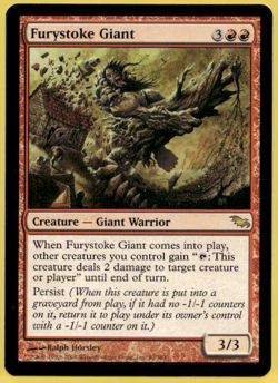 FURYSTOKE GIANT SHADOWMOOR SHM RARE GIANT WARRIOR LP MTG 93 - Image 1