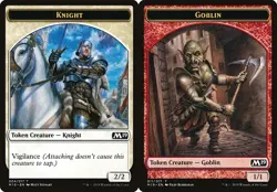 Token - Goblin // Knight - Game Night X4 (Core Set 2019 (2018)) MTG (NM) *CCGHou - Image 1