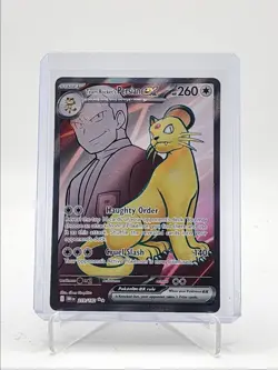 TEAM ROCKET'S PERSIAN EX 2025 POKEMON DESTINED RIVALS ULTRA RARE 219 Q5542 - Image 1