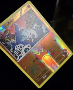 Pokemon TCG - TEAM MAGMA'S ARON #12 - REVERSE HOLO - DOUBLE CRISIS 2015 - MP/LP - Image 2