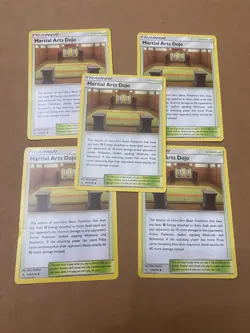 Pokemon Unbroken Bonds Martial Arts Dojo 179/214 4x Playset x4 Bonus + 1 (5x) LP - Image 1
