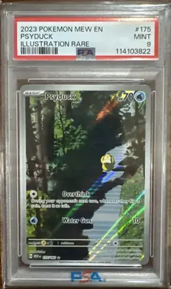 2023 POKEMON MEW EN-151 ILLUSTRATION RARE #175 PSYDUCK PSA 9 - Image 1