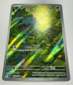 Pokemon: Bulbasaur Illustration Rare IR SV 151 Full Art Holo 166/165 Near Mint - Image 2