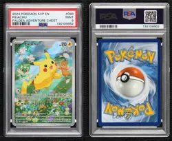 Pikachu (Paldea Adventure Chest) Holo Pokemon Scarlet & Violet Black Star PSA 9 - Image 3