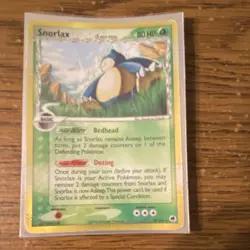 Pokemon Snorlax Delta Species 80 HP EX Dragon Frontiers 10/101 Rare Reverse Holo - Image 3