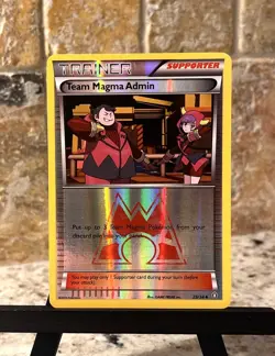 Pokemon TCG ~ Team Magma Admin Reverse Holo [XY: Double Crisis 29/34] NIM - Image 1