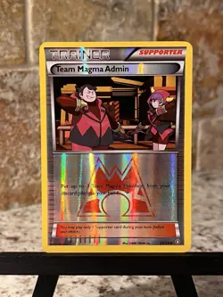 Pokemon TCG ~ Team Magma Admin Reverse Holo [XY: Double Crisis 29/34] NIM - Image 2