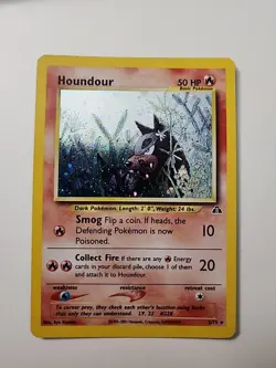 Pokemon TCG Houndour 5/75 Neo Discovery Holo! - Image 1