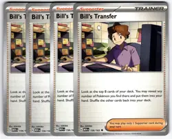 Bill's Transfer 156/165 Uncommon Playset 4X Scarlet & Violet 151 Pokemon TCG - Image 1