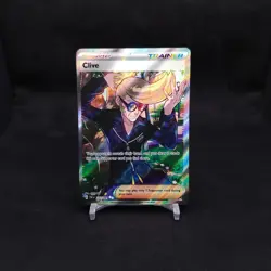 Clive 227/091 Ultra Rare Paldean Fates Pokemon TCG Near Mint NM - Image 1