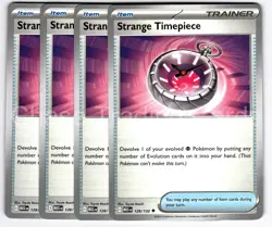 Strange Timepiece 128/132 Uncommon Playset 4X Mega Evolution Pokemon TCG Mint NM - Image 1