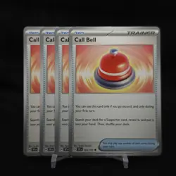 Call Bell 165/191 Uncommon Playset 4x Surging Sparks Pokemon TCG Mint NM - Image 1